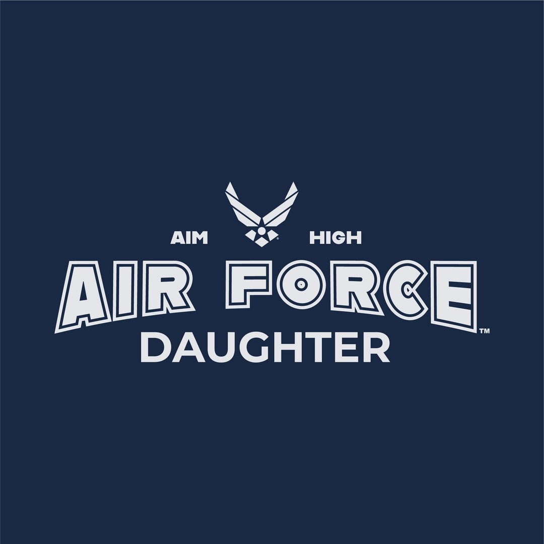 Air Force Daughter Ladies T-Shirt (Navy)
