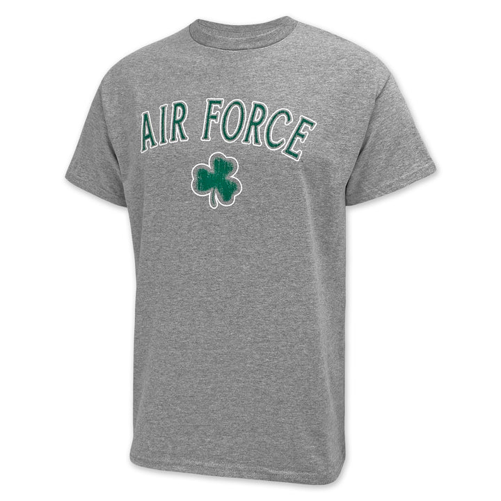 Air Force Distressed Shamrock T-Shirt (Grey)