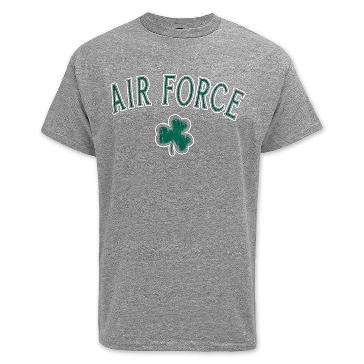 Air Force Distressed Shamrock T-Shirt (Grey)