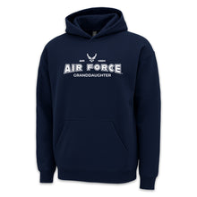 Load image into Gallery viewer, Air Force Granddaughter Hood (Navy)
