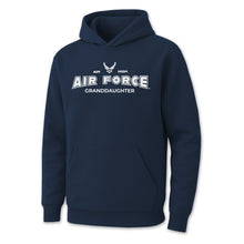 Load image into Gallery viewer, Air Force Granddaughter Youth Hood (Navy)