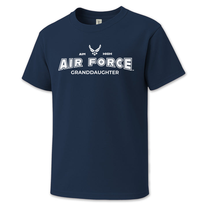 Air Force Granddaughter Youth T-Shirt (Navy)