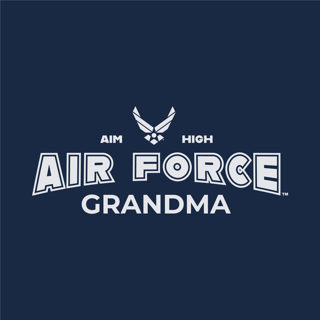 Air Force Grandma Ladies T-Shirt (Navy)