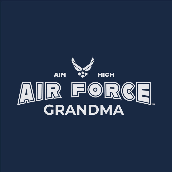 Air Force Grandma Ladies T-Shirt (Navy)