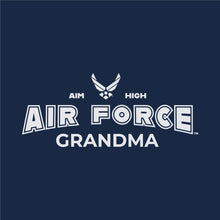 Load image into Gallery viewer, Air Force Grandma Ladies T-Shirt (Navy)