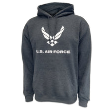 Load image into Gallery viewer, Air Force Reflective Logo Hood (Charcoal)