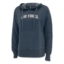 Load image into Gallery viewer, Air Force Ladies Distressed Arch Hood (Washed Navy)