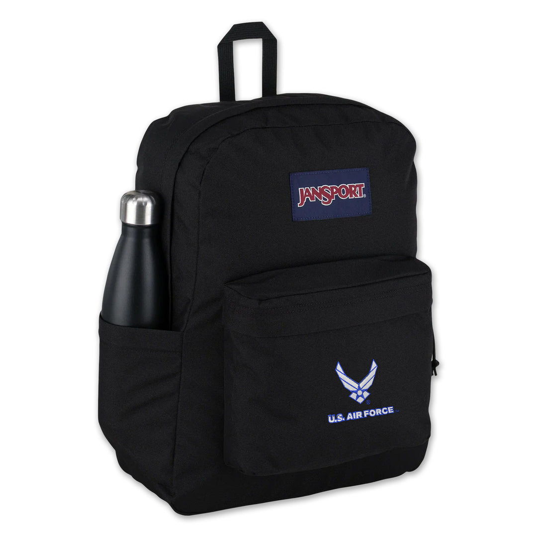 jansport backpack superbreak plus black Army (Black) The SuperBreak Plus is a fresh take on the classic SuperBreak pack with an internal laptop sleeve and side water bottle pocket Air Force JanSport Superbreak Plus