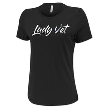Load image into Gallery viewer, Air Force Lady Vet Full Chest Logo Ladies T-Shirt