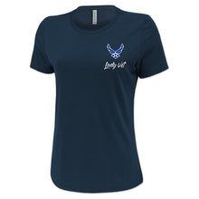 Load image into Gallery viewer, Air Force Lady Vet Left Chest Logo Ladies T-Shirt