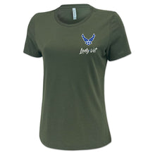 Load image into Gallery viewer, Air Force Lady Vet Left Chest Logo Ladies T-Shirt