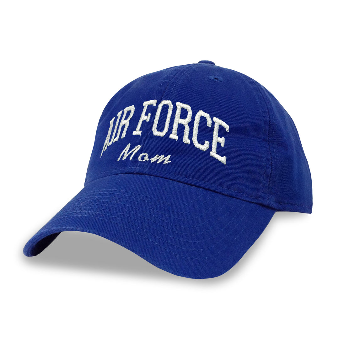 Air Force Mom Relaxed Twill Hat (Royal/White)