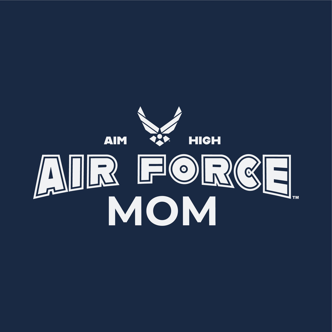 Air Force Mom Ladies T-Shirt (Navy)