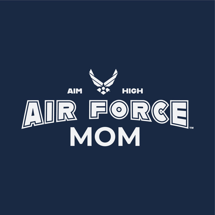 Air Force Mom Ladies T-Shirt (Navy)
