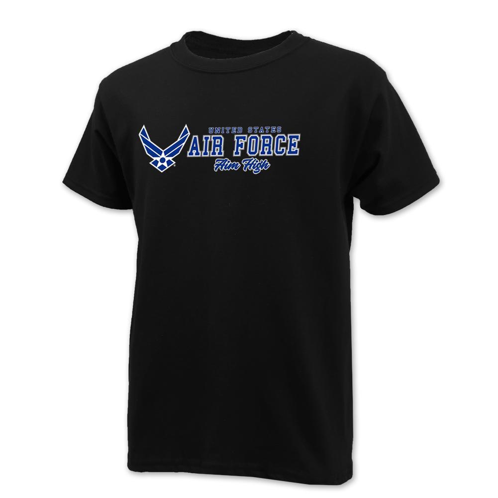 Pick Your Design Air Force Youth T-Shirt (Black)