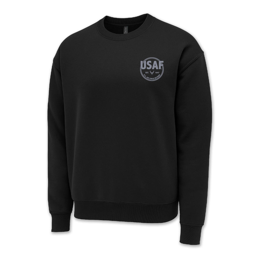 Air Force Retired Left Chest Crewneck