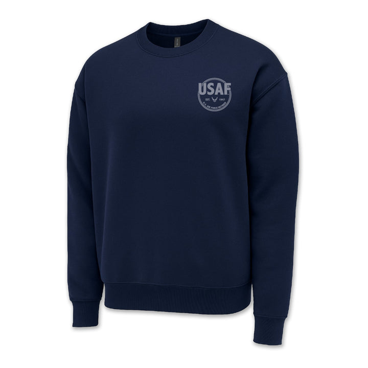 Air Force Retired Left Chest Crewneck