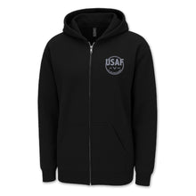 Load image into Gallery viewer, Air Force Retired Left Chest Full Zip