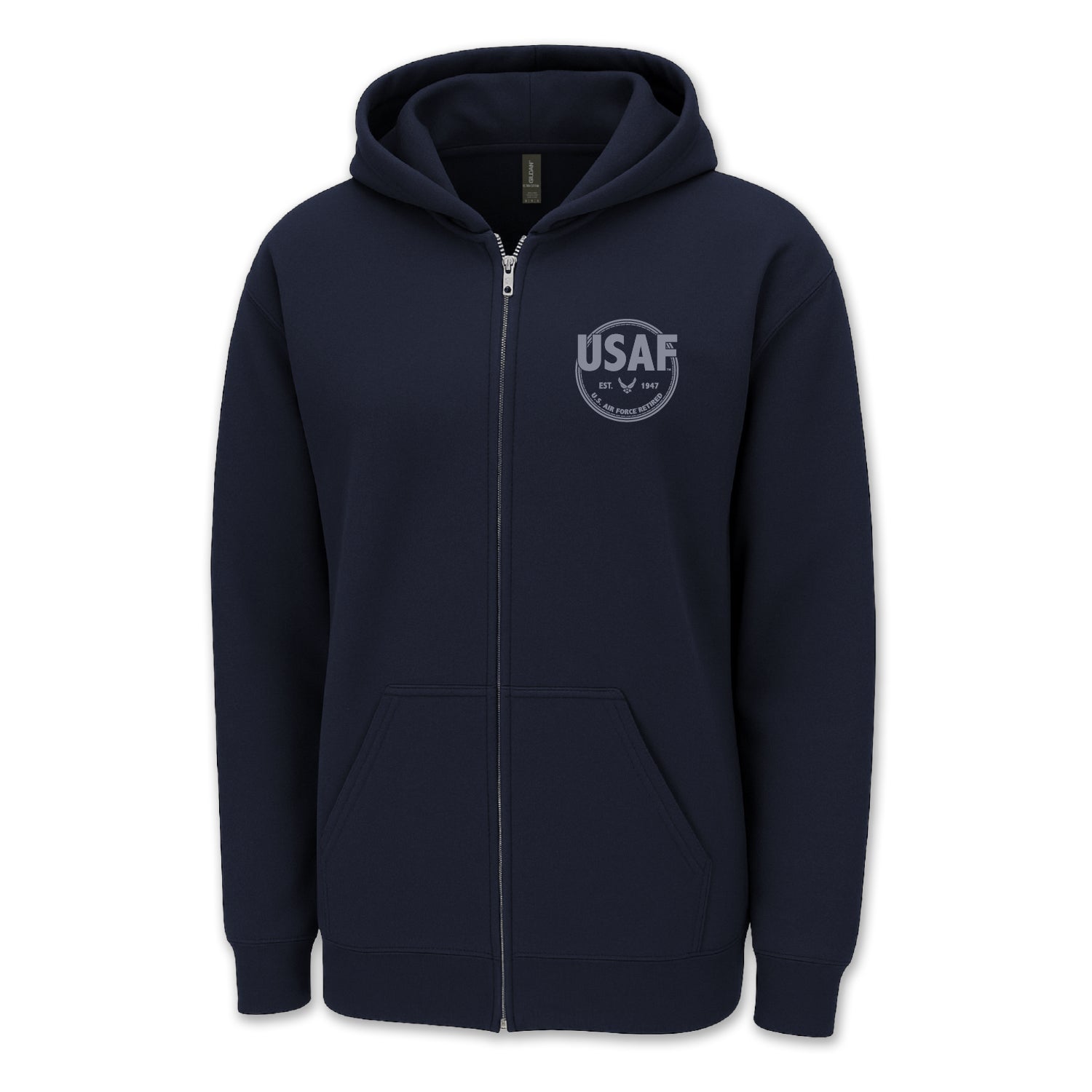 Air Force Retired Left Chest Full Zip