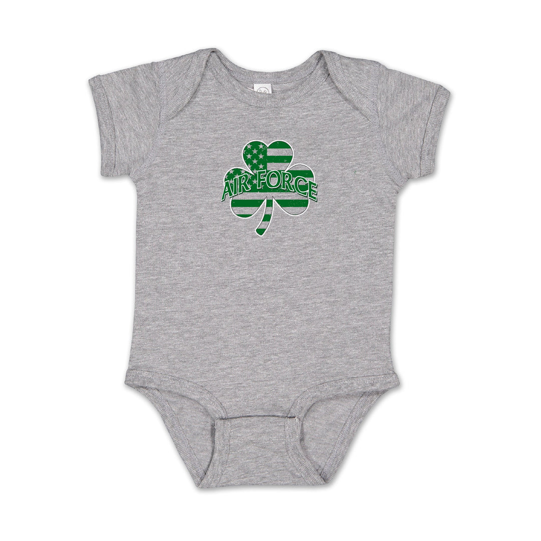 Air Force Shamrock Infant Romper