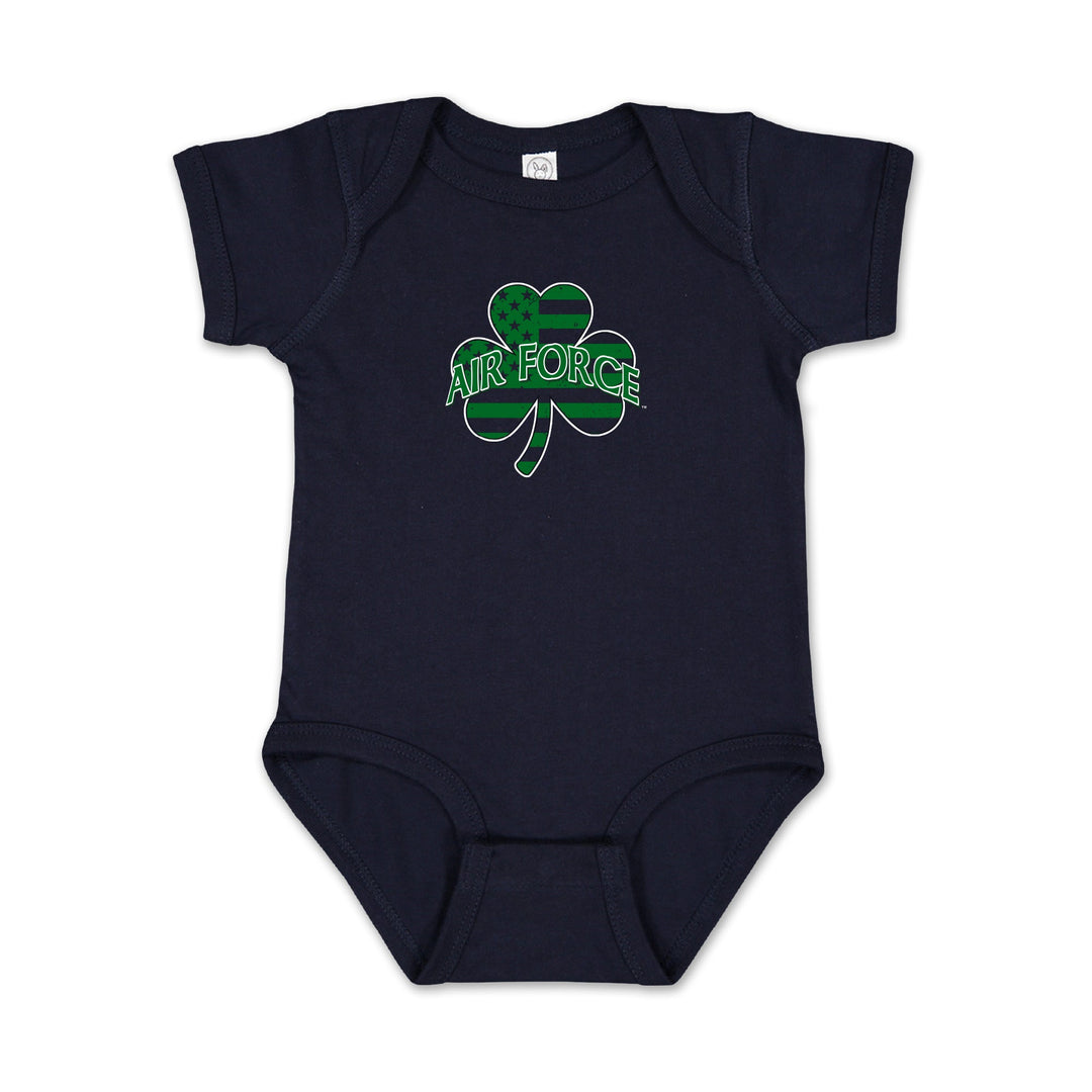 Air Force Shamrock Infant Romper
