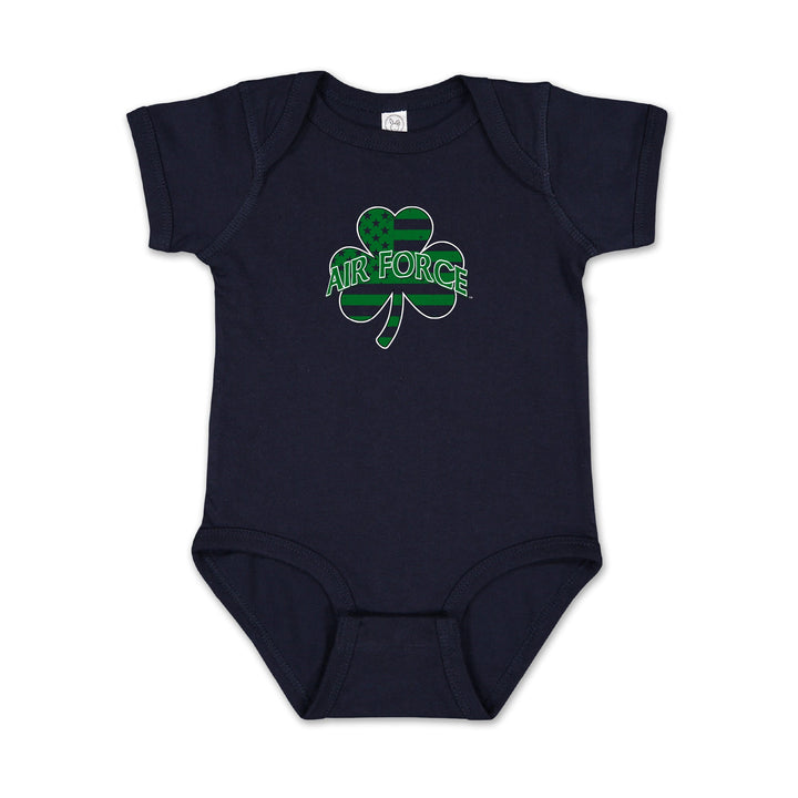 Air Force Shamrock Infant Romper