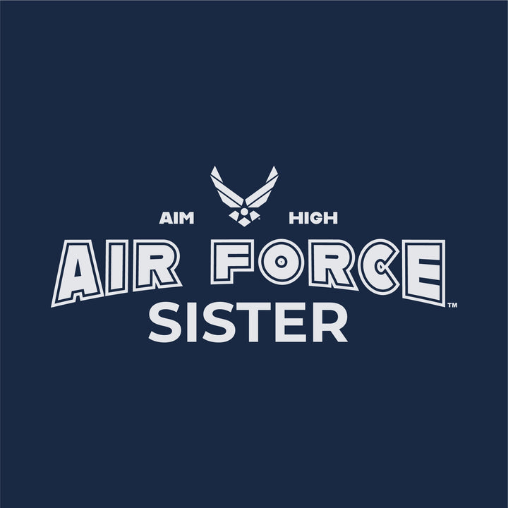 Air Force Sister Ladies T-Shirt (Navy)