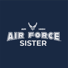 Load image into Gallery viewer, Air Force Sister Ladies T-Shirt (Navy)