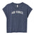 Air Force Ladies Distressed Arch T-Shirt (Washed Navy)