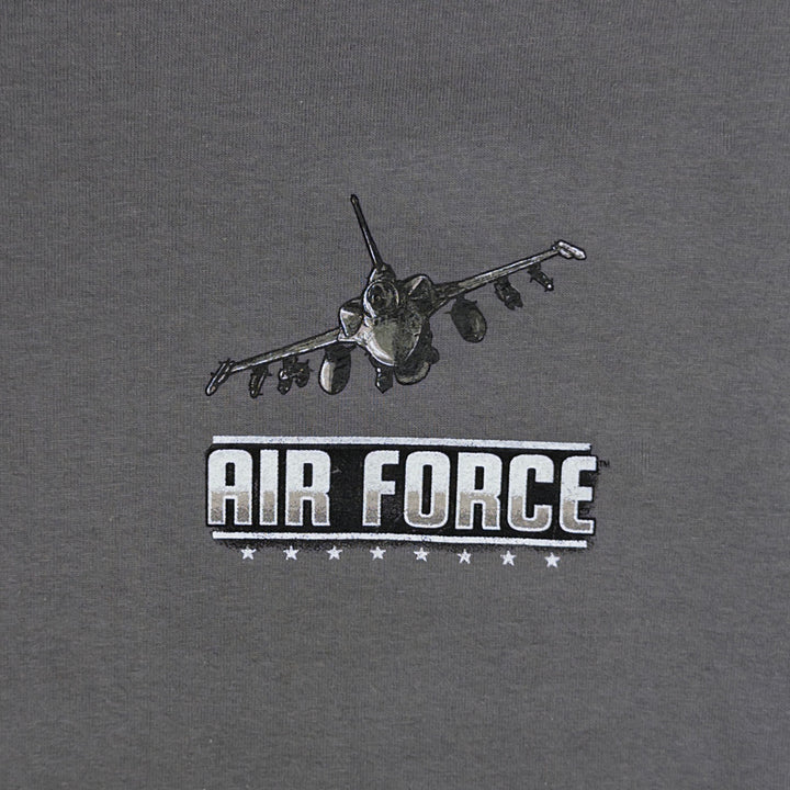 Air Force These Colors Don't Run Flag T-Shirt (Charcoal)