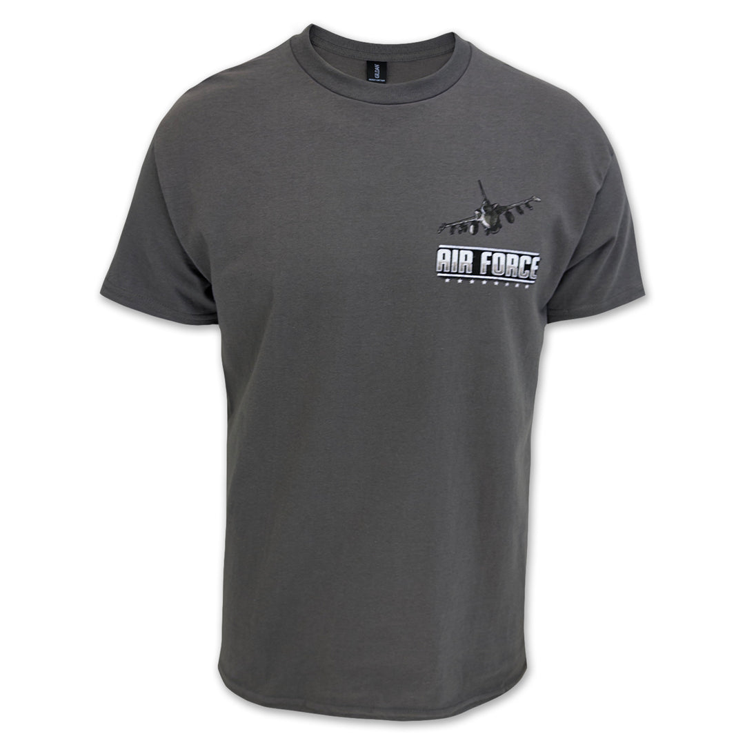 Air Force These Colors Don't Run Flag T-Shirt (Charcoal)