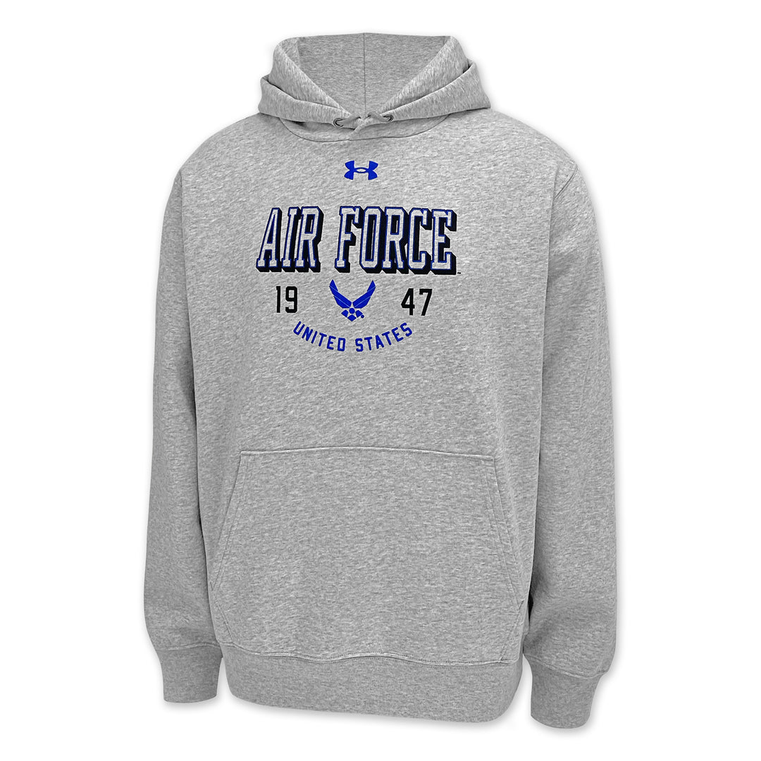 Air Force Under Armour 1947 Icon Fleece Hood (Grey)