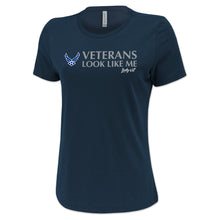 Load image into Gallery viewer, Air Force Vet Looks Like Me Ladies T-Shirt