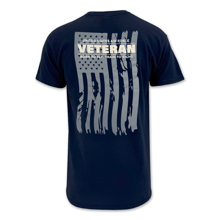 Air Force Veteran Flag T-Shirt (Navy)