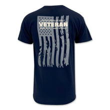 Load image into Gallery viewer, Air Force Veteran Flag T-Shirt (Navy)