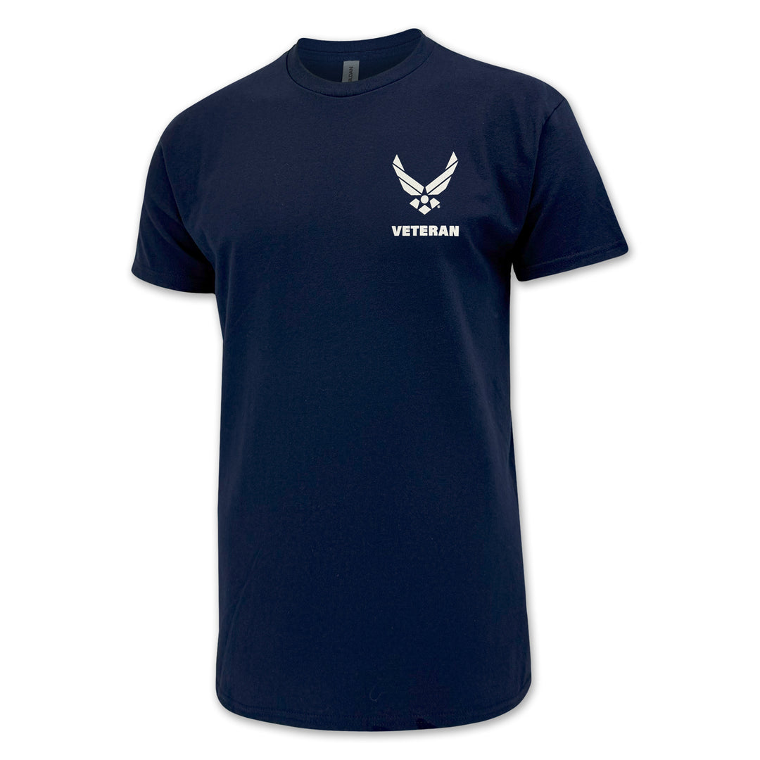 Air Force Veteran Flag T-Shirt (Navy)