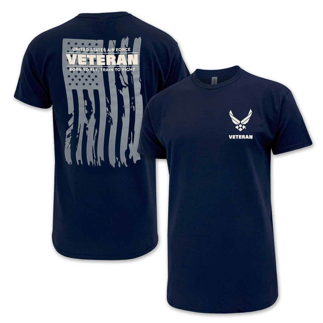 Air Force Veteran Flag T-Shirt (Navy)