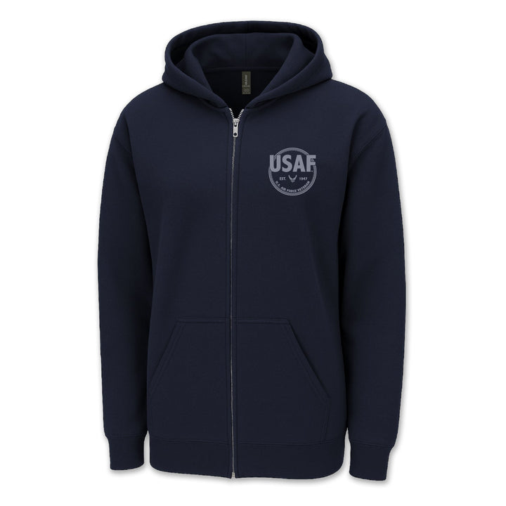 Air Force Veteran Left Chest Full Zip