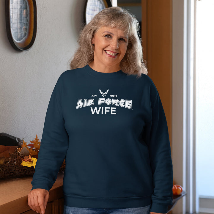 Air Force Wife Crewneck (Navy)