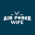 Air Force Champion Wife Ladies Crewneck (Blue)