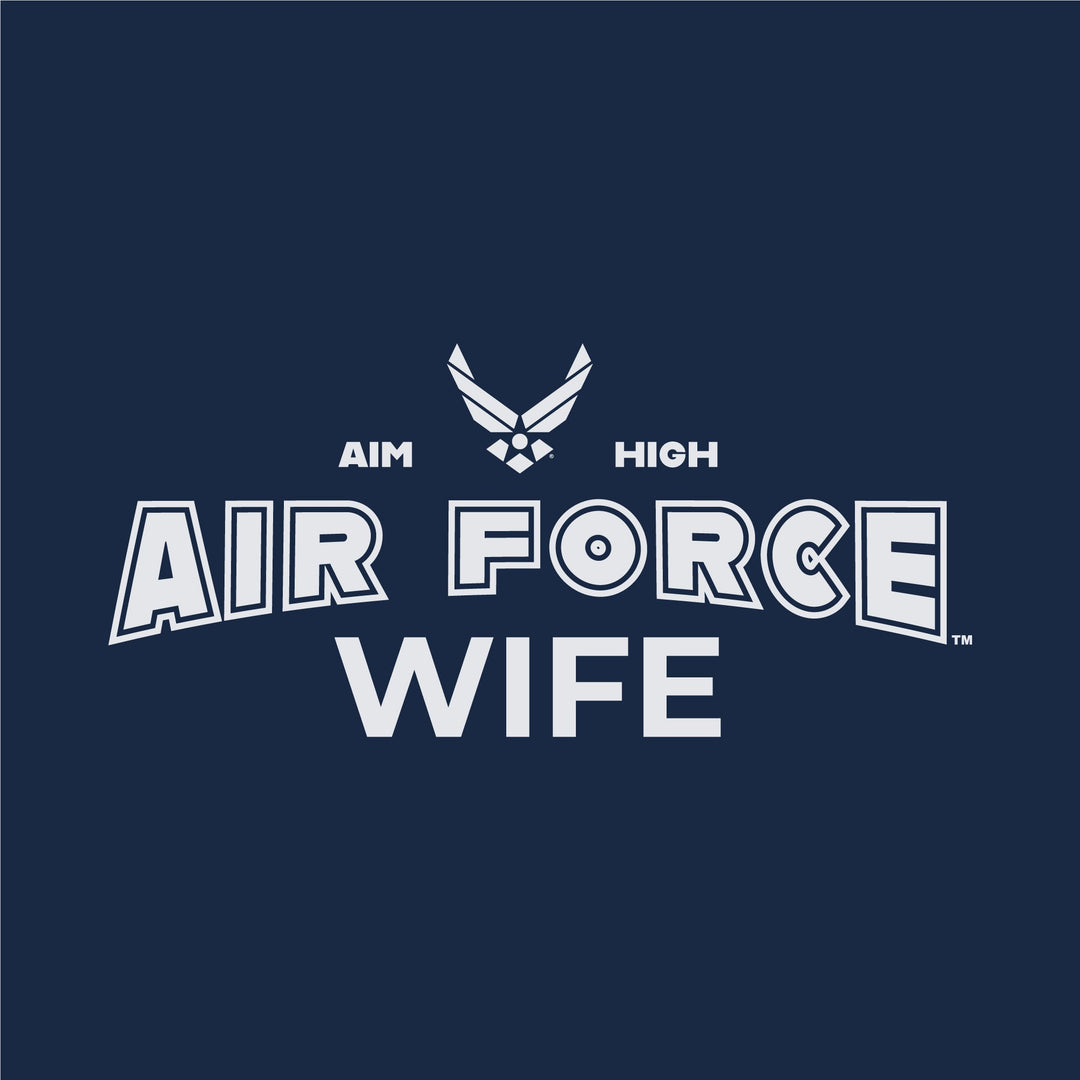 Air Force Wife Ladies T-Shirt (Navy)