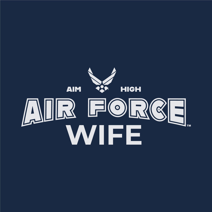 Air Force Wife Ladies T-Shirt (Navy)