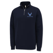 Load image into Gallery viewer, Air Force Wings Left Chest Logo 1/4 Zip