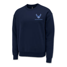 Load image into Gallery viewer, Air Force Wings Left Chest Logo Crewneck