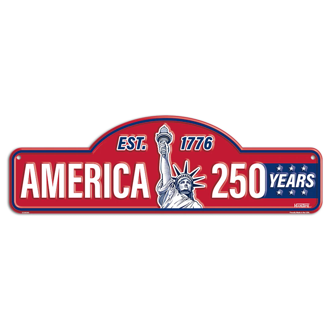 America 250 Years Street Sign (Red)