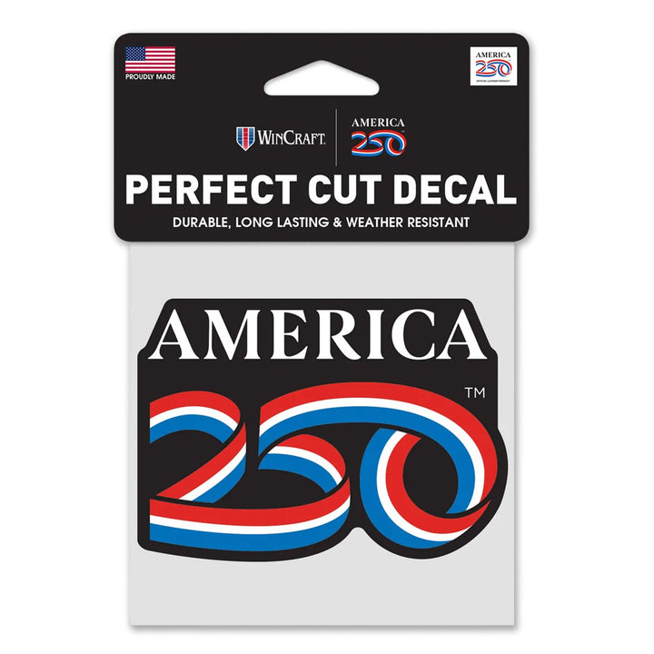 America 250 Perfect Cut Color Decal (4"x4")