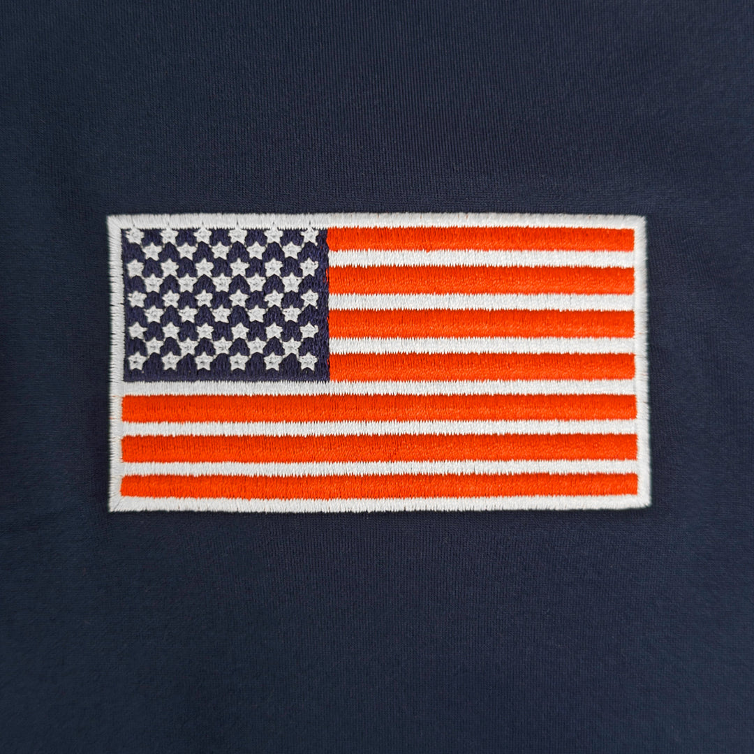 American Flag Under Armour Men's Motion 1/4 Zip (Navy)