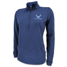 Load image into Gallery viewer, Air Force Ladies Flex Quarter Zip (Navy)
