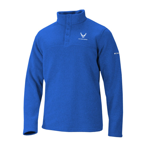 Air Force Wings Columbia Alto Pass Half Snap Pullover (Azul)*