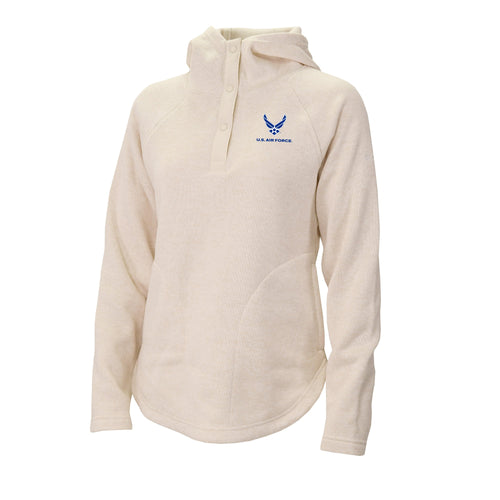 Air Force Wings Columbia Women's Sweater Weather Pullover Hoodie (Chalk)*